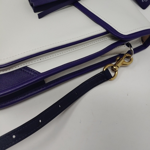 Coach White and Purple Women's Bag - Picture 3 of 10